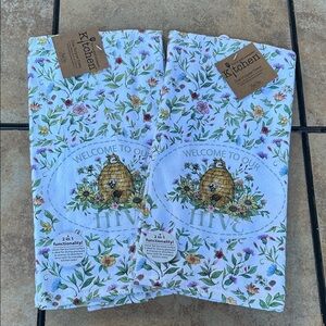 Kay Dee Designs Bee Floral Hive Dual Purpose set of 2 Kitchen Towels